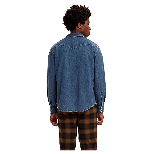 Image of Levi's Men's Solid Slim Fit Denim Shirt