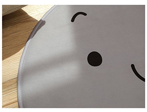 Tapis de salon rond MU pour table basse et canapé de chambre