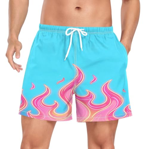 Pantalones cortos de natación verde azulado ligeros estilo bañador corto de playa