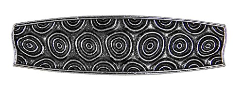 Spirals Hair Clip, Medium Hand Crafted Metal Barrette Made in the USA with a 70mm Imported French Clip by Oberon Design