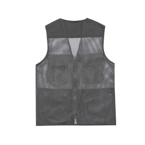Chaleco de algodón con cuello en V para hombre con bolsillos prácticos 4