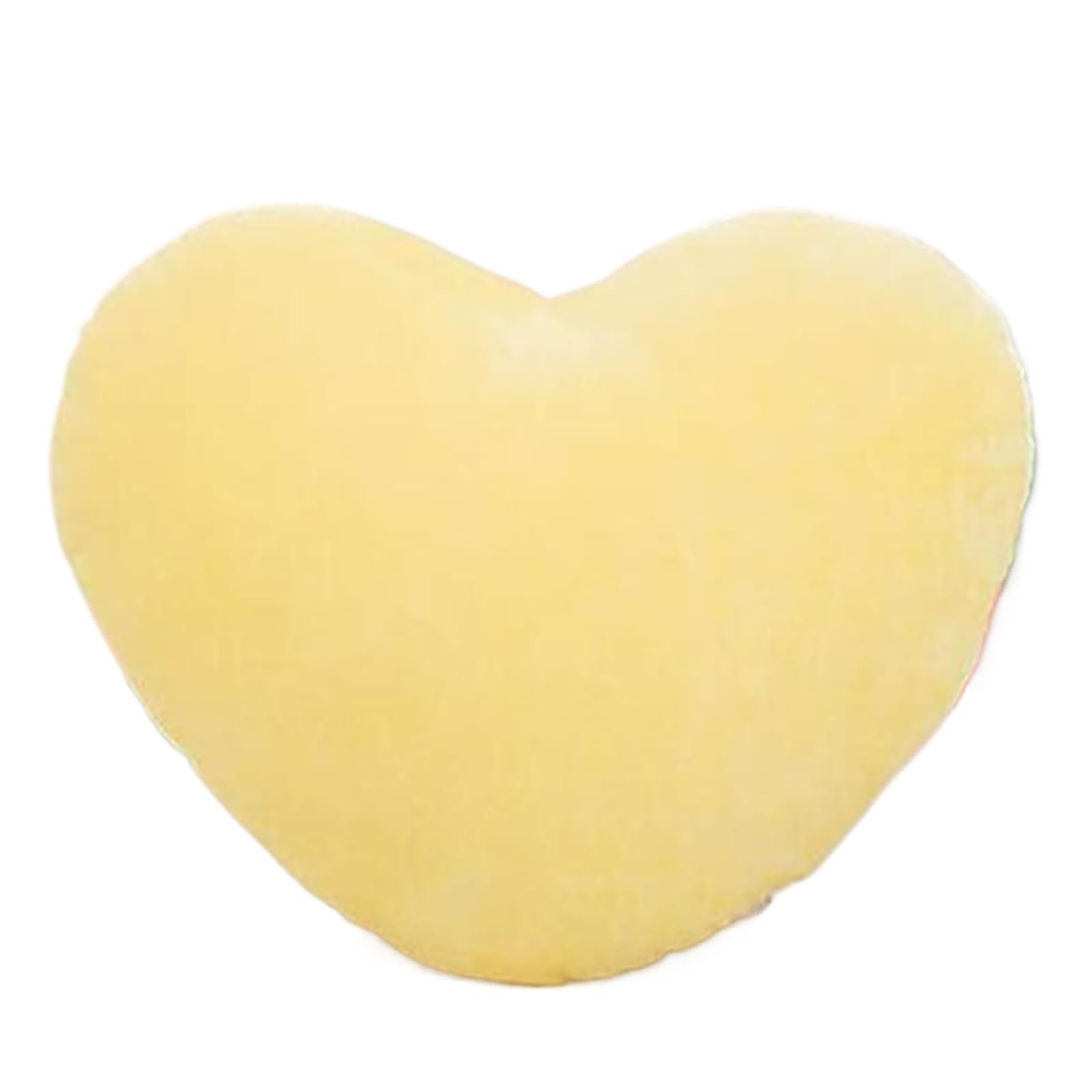 XIEHYA 1 Pcs Heart Plush Valentines Day Soft Pillow Lovely Home Decorative Stuffed For Home(Yellow)