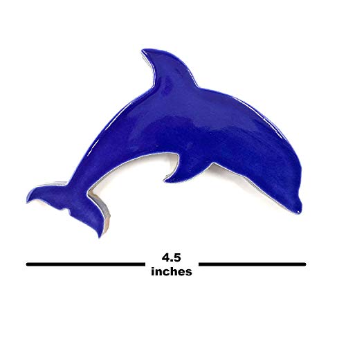 Aquatic Custom Tile Porcelain Swimming Pool Dolphin Step Marker Mosaic(4.5
