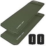 KingCamp エアーマット 自動膨張 インフレーターマット 2個セット 枕一体式 耐水加工 コンパクト キャンプマット 車中泊マット エアーベッド お昼寝 テント泊 キャンプ用 防災用