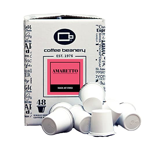 Amaretto Coffee Pods by Coffee Beanery | 48ct Bulk Medium Roast Arbica Coffee