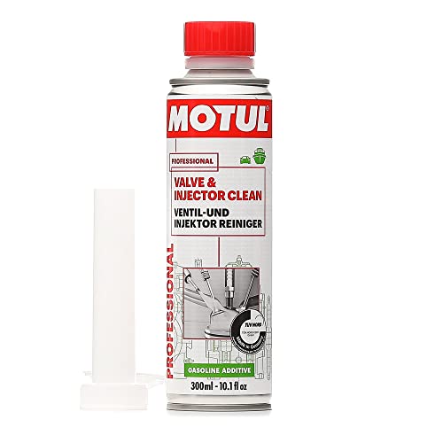 Motul - Aditivo Valve & Injector Clean (300ml) | Limpador de bicos injetores e válvulas para gasolina | Elimina depósitos e restaura a performance do motor