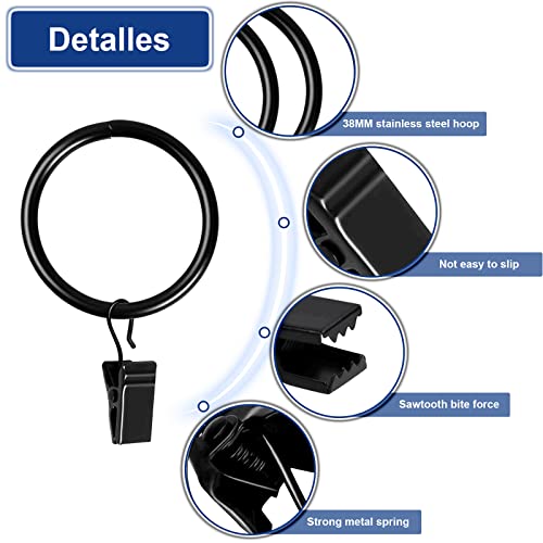 La mejor comparación de Anillos para cortina metal los mejores 5. 3 Imagen adicional
