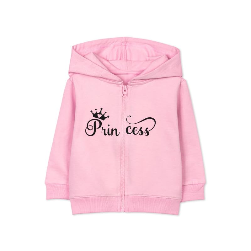 ARIEL Kids Cotton Fleece Full Sleeve Hoodie Sweatshirt for Boys and Girls (BABYPRINCESSHOOD-34YRS) Pink - Image 6 thumbnail
