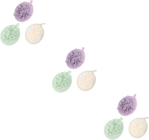 NOLITOY 9pcs Exfoliating Bath Sponge Set - Rich Lathering Body Scrub