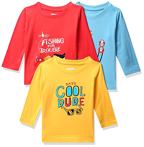 Image of MINITATU Baby-Boy's Animal Print Regular Fit T-Shirt
