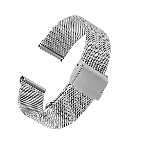 Bracelet de montre maille acier inoxydable or 22mm idéal du bureau aux soirées