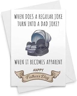 Father's Day Card For New Dad - Funny Father's Day Card - New Dad Father's Day Card - Dad Joke Father's Day Card For New Parent [00301]
