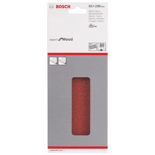 Bosch Feuille abrasive 93 x 230 mm Grain 80 - vue 9