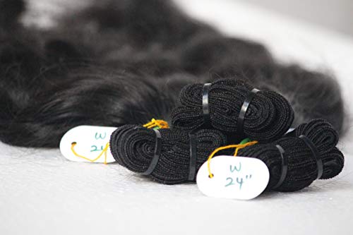 IDM Indian human hair raw virgin temple hair 24” wavy 3 bundles direct from India hair company that 100% unprocessed real Indian virgin hair.