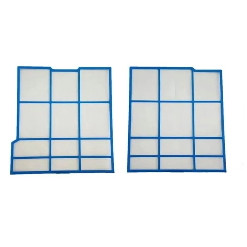 Pantalla de filtro para aire acondicionado profesional, marco de plástico con malla fina, compatible con Panasonic y Hitachi (J: 29,8 x 31,5 cm & 28,5 x 31,5 cm)