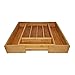 Point-Virgule Wysuwana skrzynka na sztućce do szuflad z bambusa, szuflada kuchenna organizer i system oddzielający, FSC®-Bambus, 40,5 x 26,5 x 6,5 cm