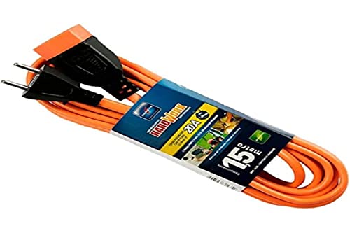 PROLONGA HARDWORK PP 2X2,50mm² - 2 PINOS - 20 AMPERES - LARANJA - 1,5 METROS - DANEVA 1433