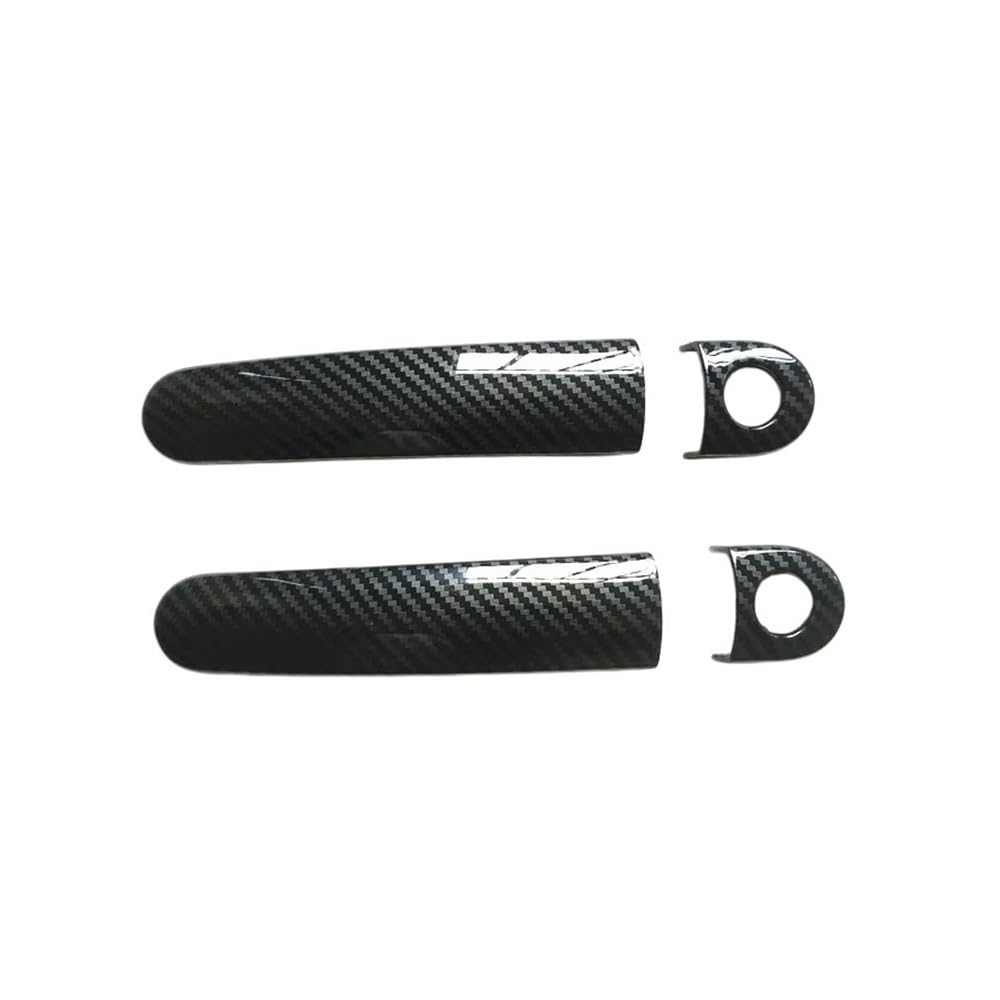 YMYYQW Car Outer Door Handle for Golf 5 MK5 V for Rabbit 1K Car Accessories Door Handle Cover Trim Plastic Carbon Fiber
