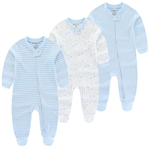 Kiddiezoom Baby Footed Cotton One-Piece Romper Jumpsuit