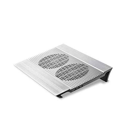 Almohadilla de enfriamiento para laptop con ventiladores duales miniatura 1