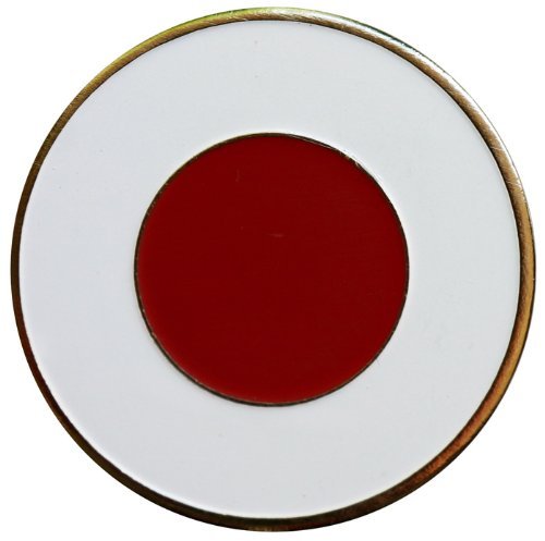 Japanese Flag Golf Ball Marker with Matching Magnetic Hat Clip – Premium Golf Accessory for Proud Golfers and Collectors