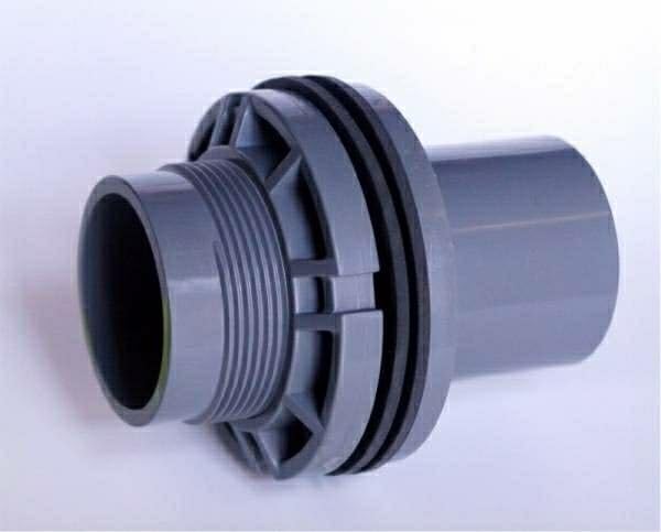 バルブソケット４０Ａ オーバーフロー ゴムパッキン２個付セット ろ過 給排水 塩ビ管 水槽 配管