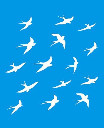 21cm x 17cm Stencil di Plastica per Decorazione