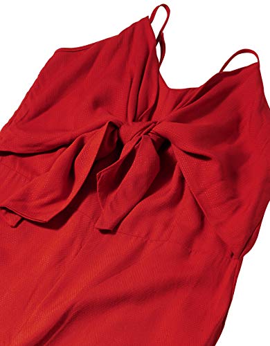 Vestido Casual Macacão, Mercatto, Feminino, Vermelho Esc, M