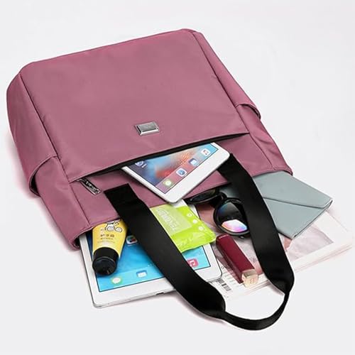 Large Capacity Water Repellent Multi Pocket Nylon Shoulder Bag with Zipper, Nylon Tote Bags Nurse Bag Handbag for Work Travel3