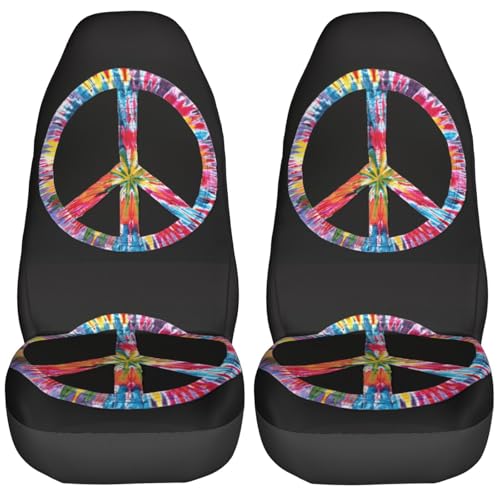 Housses de siège voiture universelles tie-dye lavables pour SUV et monospace