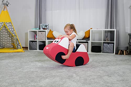IGLU Softbausteine Schaukelpferd Schaukeltier Schaukelspielzeug Kinder Baby Spielzeug - Rosa – Bild 7