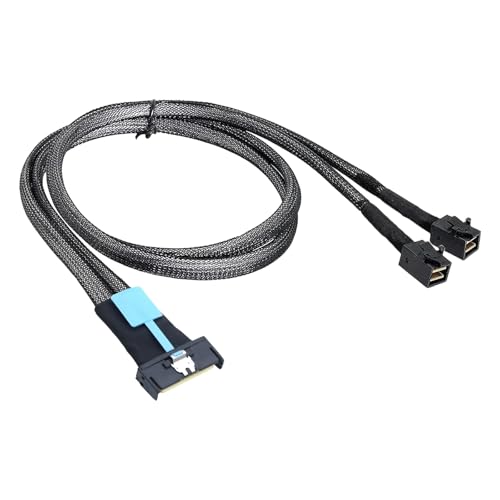 Cable PCIE Gen5 MCIO 8i a SFF-8087 con Curva a la Izquierda para Servidor 1
