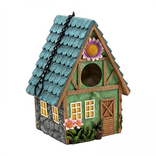 TRENDYNEST® 2xHand-Painted Hanging Birdhouse Garden Bird House Nesting Box for Small Birds | Home & Garden | Yard, Garden & Outdoor Living | Bird & Wildlife Accessories | Birdhouses-image-14