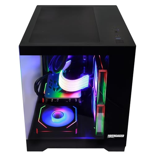 Image of Gaming PC, AMD Ryzen 7 5700X, GeForce RTX 5060 TI 8G, 32GB DDR4 RAM, 1TB NVMe + 2TB SATA SSD, 240mm AIO & Software Controlled ARGB Fans, Windows 11 Desktop Computer, Black