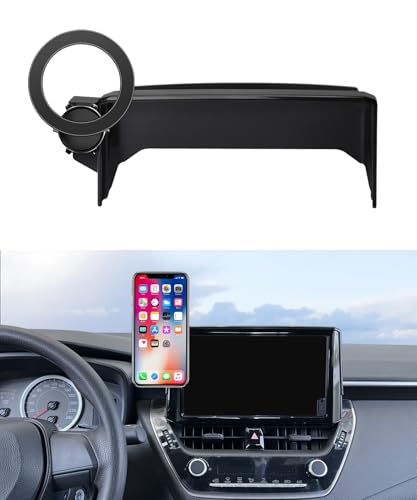 MaserWeller Car Phone Holder for 2020-2026 Toyota Corolla 2022-2026 Corolla Cross Accessories 8-inch Screen Fixed Clip, 360° Rotation Phone Mount Compatible with MagSafe, Cell Phone Holder