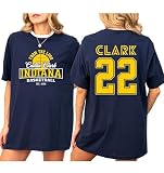 Caitlin Clark 22 from The Logo T-Shirt | Indiana Women's Basketball Graphic Tee | Unisex Pro Hoops Gift Navy