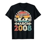 Awesome Since March 2008 Vintage Retro 18th Birthday Boy Men T-Shirt