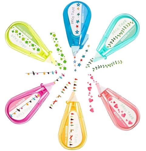 Surligneur décoratif pour scrapbooking et bullet journal créatif avec 6 motifs de dessins animés