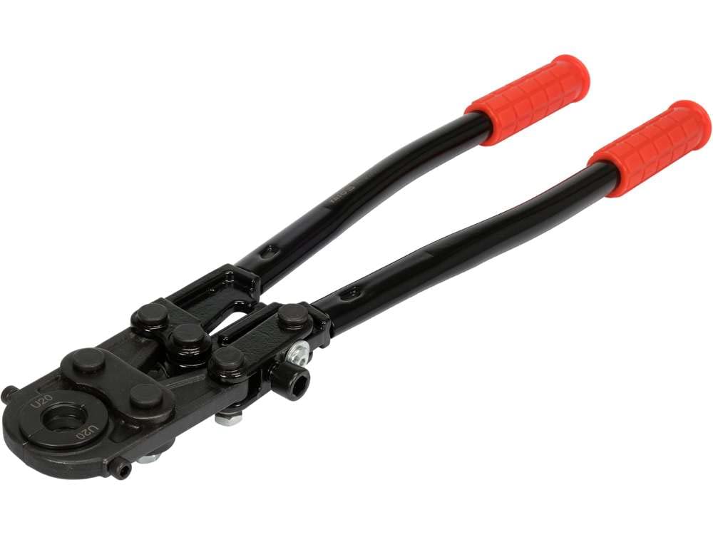 YATO Alicates de prensado de tubos profesionales de 4 piezas, para tubos compuestos PE RT PEX Al PEX PEX-AI-PEX Aluminio, 16-26 mm, contorno en U, ali