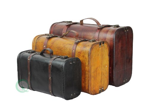 Vintiquewise(TM 3-Colored Vintage Style Luggage Suitcase/Trunk, Set of 32