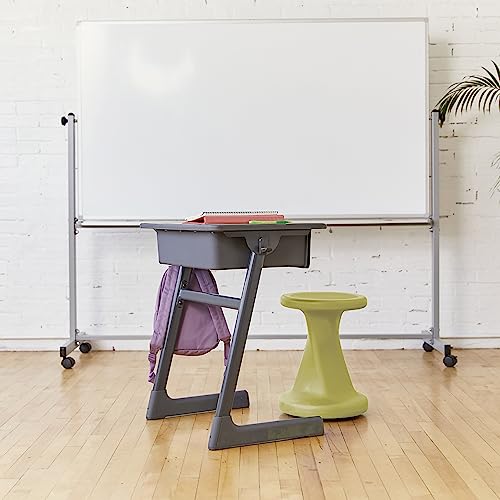 Image of ECR4Kids Twist Active Wobble Stool, 18in Seat Height, Classroom Furniture, Fern Green
