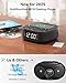 CD Player Portable,MONODEAL CD Players for Home,Desktop Portable CD Player with Bluetooth Speakers,Wireless Charging,Alarm Clock,SleepTimer,Supports CD/Bluetooth/FM Radio/USB Drive/AUX,Remote Control