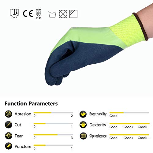 DS Safety Waterproof Work Gloves for Men and Women, Hycool Thermal Insulated Freezer Rubber Coated Gloves,Super Grip L6201