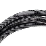 ZhiYo配線チューブ コルゲート チューブ 6m φ16（16-20mm） 黑 配線保護 噛みつき防止 車用/家庭用/オフィス用配線カバー セパレートチューブコンジット フレキシブルカバー ワイヤールーム
