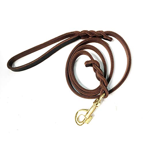 Laisse en cuir pour chien robuste pour stopper les tractions sans douleur - 7