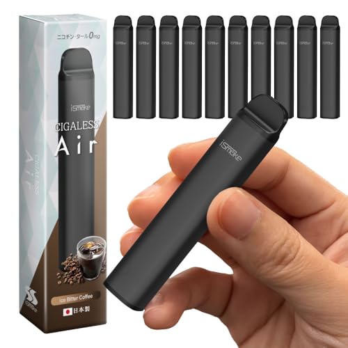 ismoke CIGALESS Air 0mg dq^oR ĝ 2500z\ VAPE e  jR` ^[ ACX[N VKX GAt[ o͒ (d 0mg, ACXr^[R[q[ 10{)