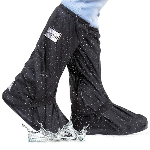 SULPO Schuhüberzieher Wasserdicht mit Reißverschluss - Wiederverwendbare...