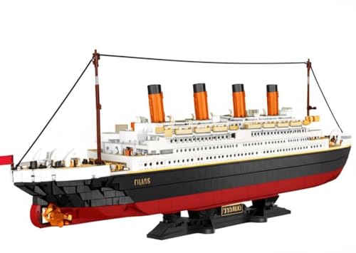Image of SKY LINE OCEAN Ship Building Blocks Set with Miniature Characters for Kids on Birthday, Children's Day, Special Occasions for Boys & Girls 481+ Pcs with (2 Years Structural Warranty)