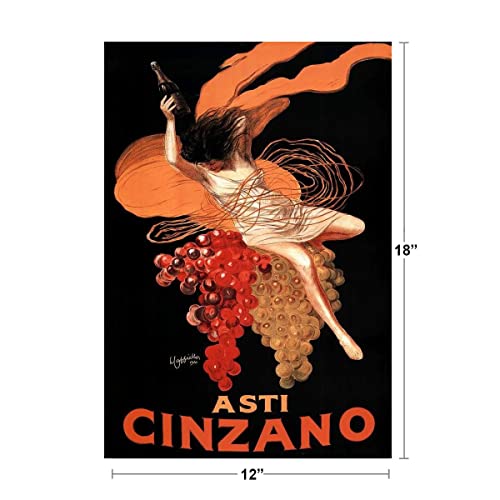 Leonetto Cappiello Asti Cinzano Art Deco Liquor Vintage French Wall Art Nouveau 1920 Booze Poster Print French Advertising Cool Wall Decor Art Print Poster 12X18 #TOP3