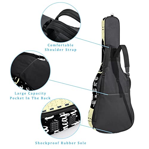 Étui de protection rembourré pour guitare acoustique classique et acoustique Motif étoile de mer Bleu, Multicolore 04… - Les Beatles, Paul McCartney, John Lennon, RIngo Starr, George Harrison Étui de protection rembourré pour guitare acoustique classique et acoustique Motif étoile de mer Bleu, Multicolore 04… – Image 4
